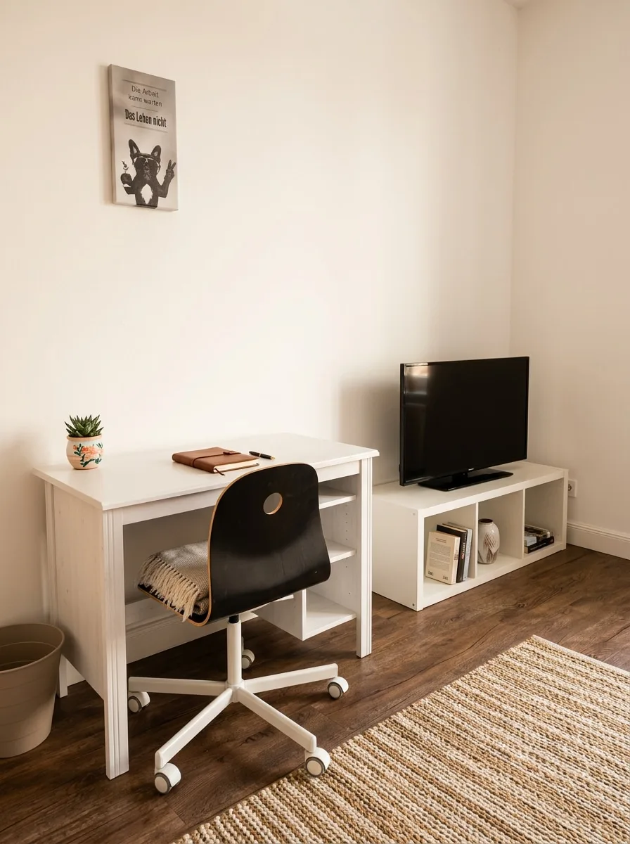 Charmante Wohnung in Uni Nähe – elegant eingerichtetes Wohnzimmer